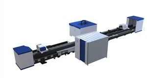 Découpeuse de laser de tube de tuyau en métal d'acier inoxydable de commande numérique par ordinateur de fibre de haute qualité à vendre
